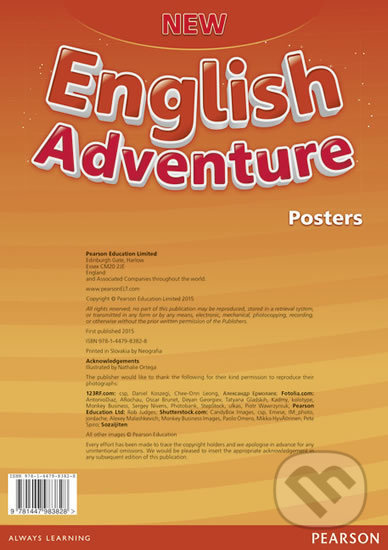 New English Adventure 2 Posters Pearson