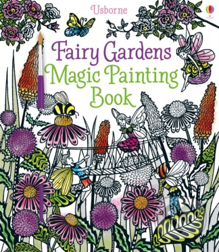 Fairy gardens magic painting book Usborne Publishing