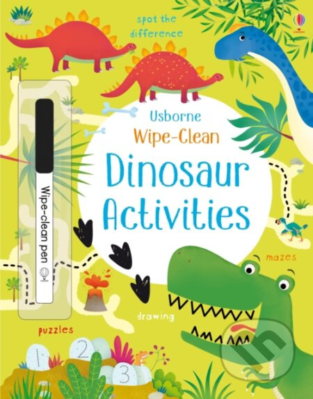 Wipe-Clean Dinosaur Activities - Kirsteen Robson, Dania Florino (ilustrátor) - kniha z kategorie Hlavolamy, doplňovačky, úkoly