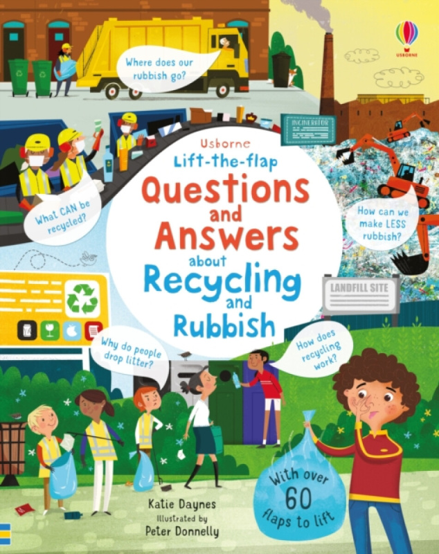 Questions and Answers about Recycling and Rubbish - Katie Daynes, Peter Donnelly (ilustrator) - kniha z kategorie Pro děti