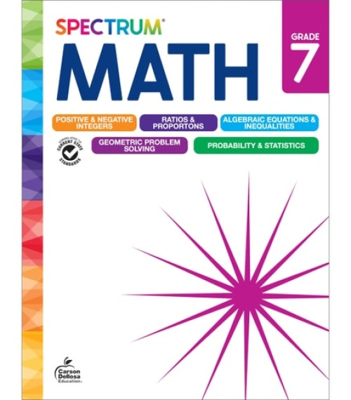 Carson Dellosa Spectrum Math Workbook Grade 7 - Spectrum