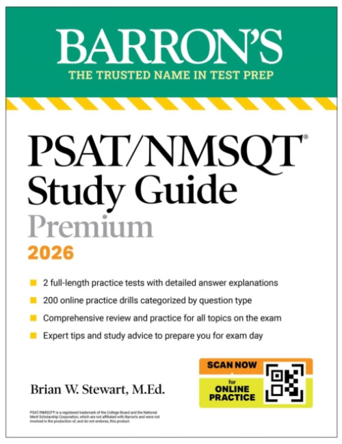 KAPLAN PUBLISHING PSAT/NMSQT Study Guide Premium, 2026: 2 Practice Tests + Comprehensive Review+ 200 Online Drills - Stewart, Brian W., M.Ed.