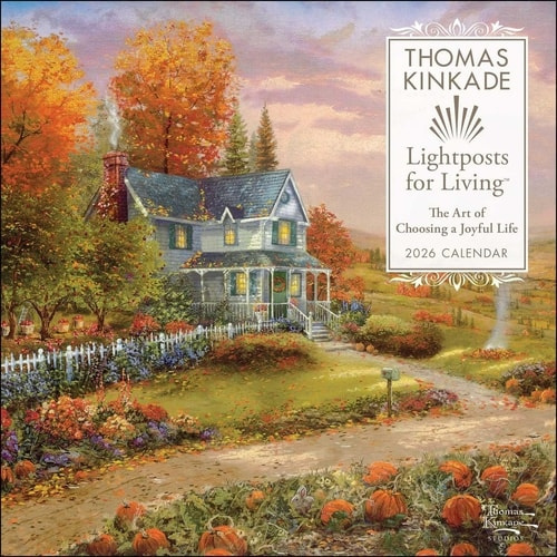 Thomas Kinkade Lightposts for Living 2026 Wall Calendar Andrews McMeel Publishing