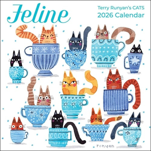 Feline 2026 Wall Calendar, Terry Runyans Cats Andrews McMeel Publishing