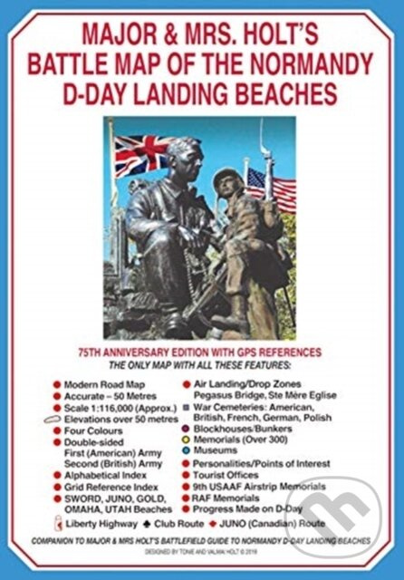 Major & Mrs Holt's Battle Map of The Normandy D-Day Landing Beaches (Map) - kniha z kategorie Humanitní a společenské vědy