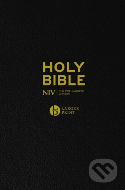 NIV Larger Print Black Leather Bible - New International Version - kniha z kategorie Filozofie