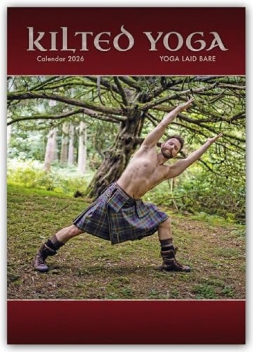Kilted Yoga A3 Calendar 2026 CAROUSEL CALENDARS 2026