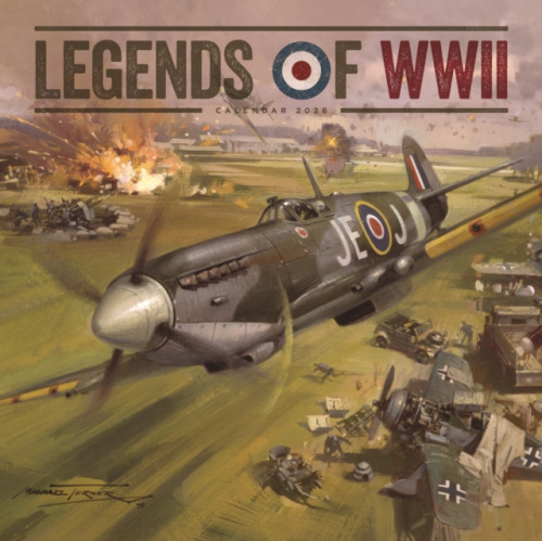 Legends Of Wwii Square Wall Calendar 202 CAROUSEL CALENDARS 2026