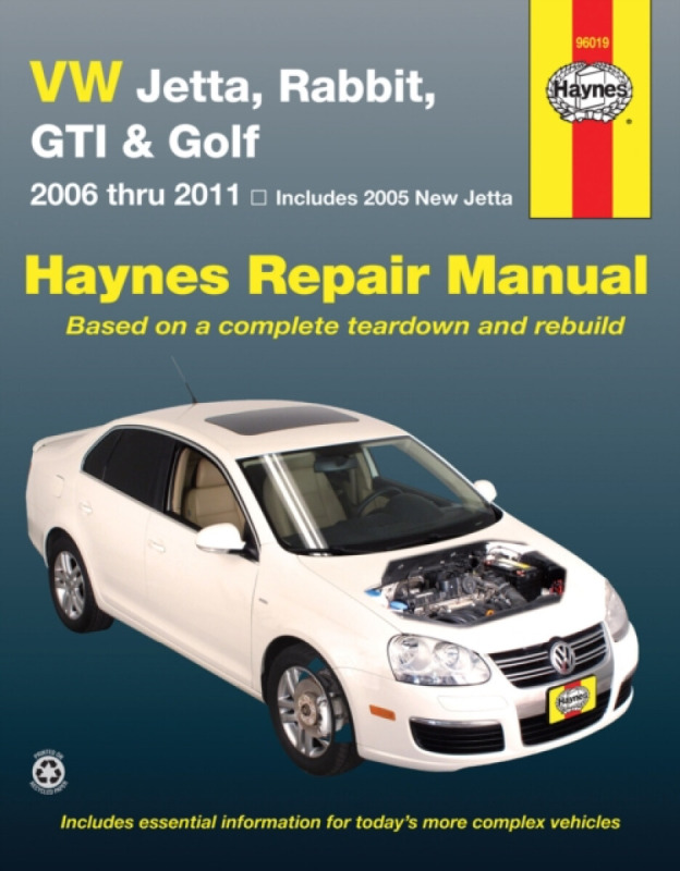 Volkswagen VW Jetta, Rabbit, GTI & Golf covering New Jetta (05), Jetta (06-11), GLI (06-09), Rabbit (06-09), GTI 2.0L (06), GTI (07-11) & Golf (10-11)