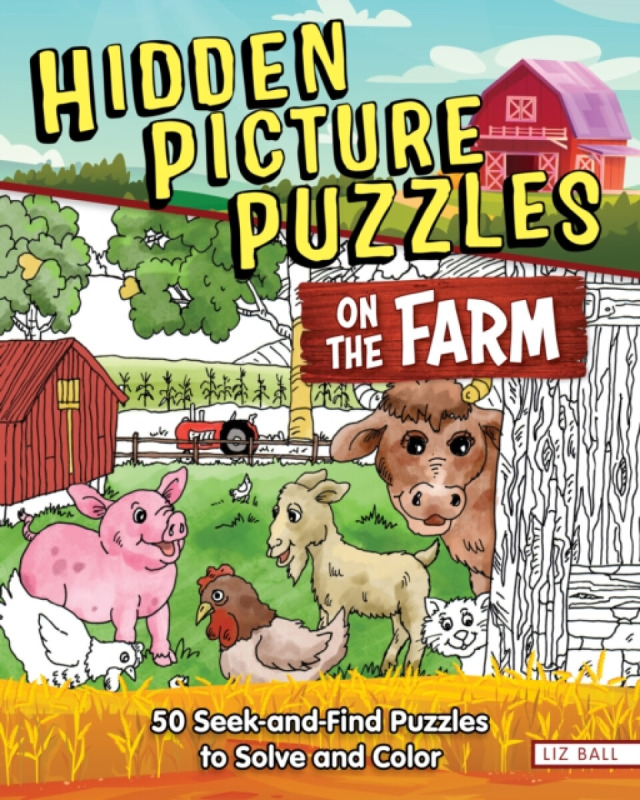 Fox Chapel Publishing Hidden Picture Puzzles on the Farm - Ball, Liz