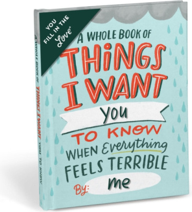 Em a Friends Feel Terrible Book Fill in the Love Fill-in-the-Blank Book a Gift Journal KNOCK KNOCK