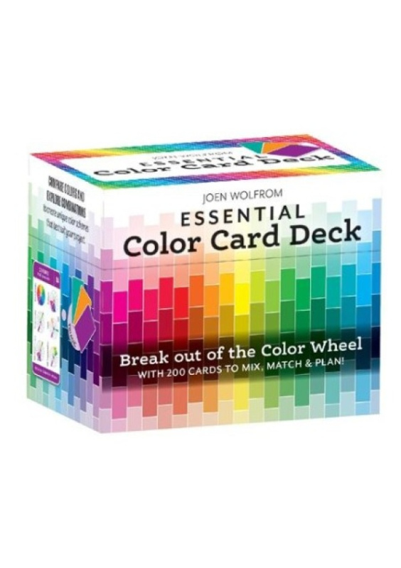 Essential Color Card Deck, Break out the Color Wheel with 200 Cards to Mix, Match a Plan! Includes Hues, Tints, Tones, Shades a Values C & T Publishing