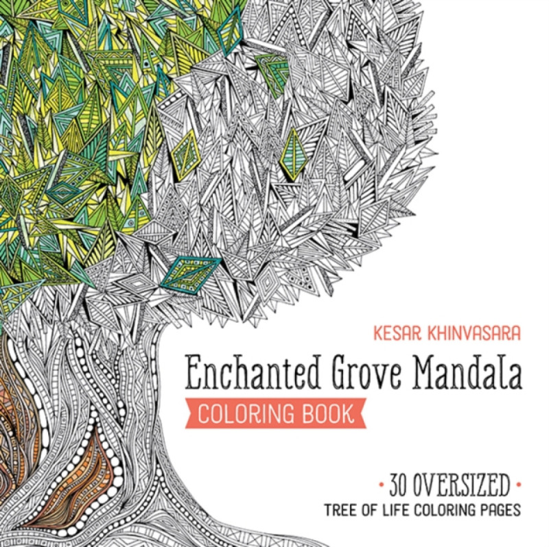 C & T Publishing Enchanted Grove Mandala Coloring Book - Khinvasara, Kesar