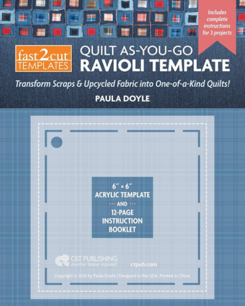 C & T Publishing fast2cut Quilt As-You-Go Ravioli Template - Doyle, Paula