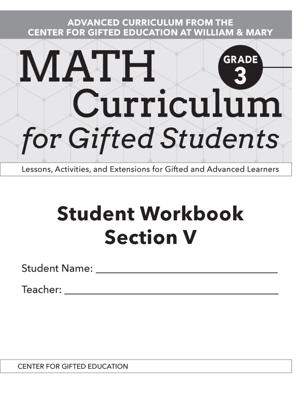 Math Curriculum for Gifted Students Taylor & Francis