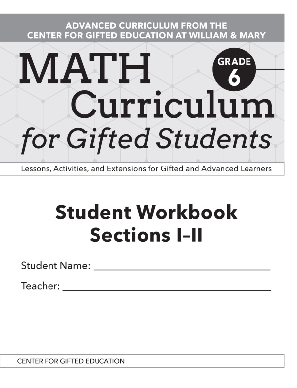 Math Curriculum for Gifted Students Taylor & Francis