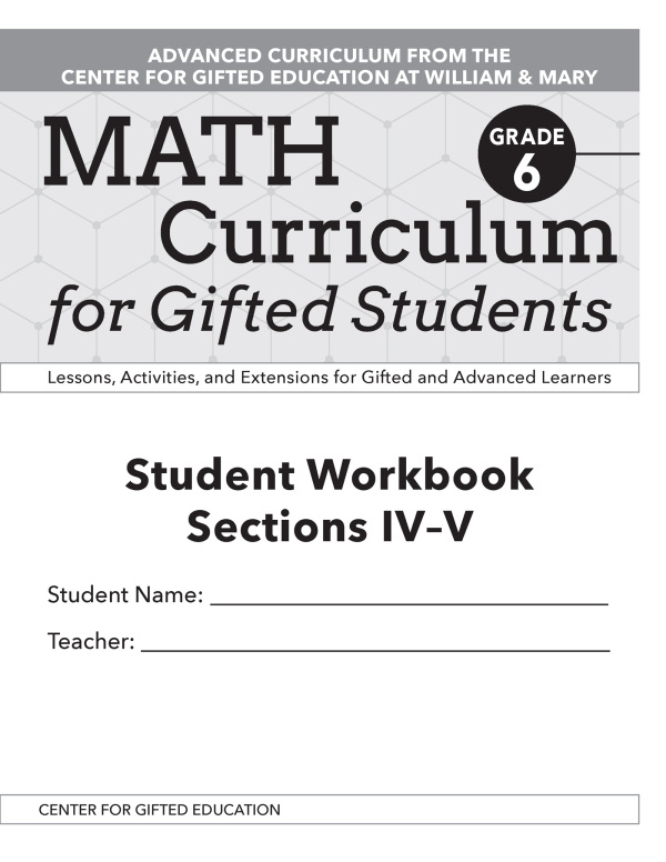 Math Curriculum for Gifted Students Taylor & Francis