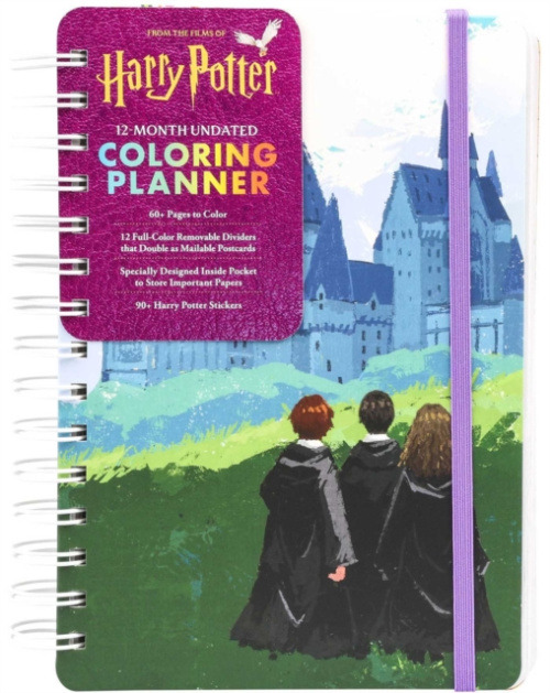 Thunder Bay Press Harry Potter 12-Month Undated Coloring Planner - Editors of Thunder Bay Press