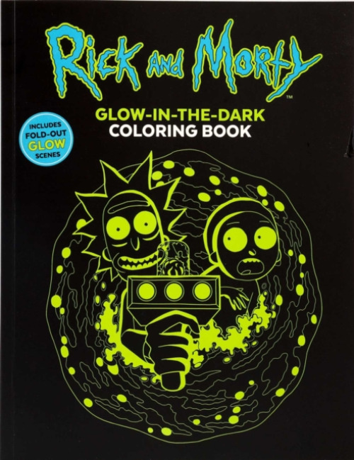 Thunder Bay Press Rick and Morty Glow-in-the-Dark Coloring Book - Editors of Thunder Bay Press