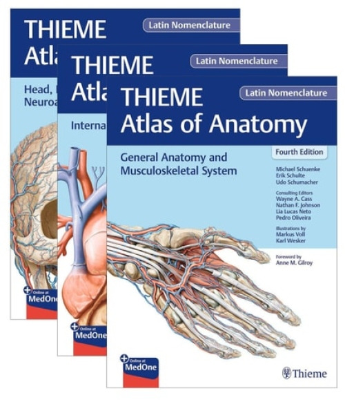 Thieme Medical Publishers Inc THIEME Atlas of Anatomy, Latin Nomenclature, Three Volume Set - Schuenke, Michael a Schulte, Erik a Schumacher, Udo