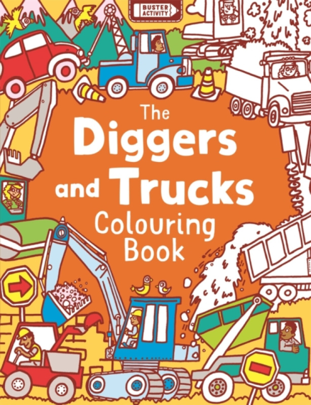 The Diggers and Trucks Colouring Book - Chris Dickason - kniha z kategorie Pro děti