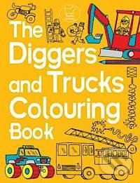 The Diggers and Trucks Colouring Book - Chris Dickason - kniha z kategorie Pro děti