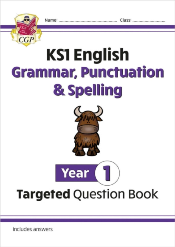 KS1 English Year 1 Grammar, Punctuation & Spelling Targeted Question Book (with Answers) - CGP Books