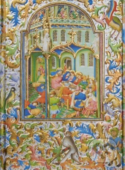 Illuminated Manuscript Marriage Feast at Cana (Ruled Journal)