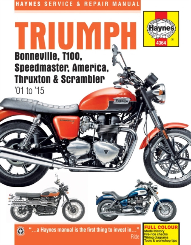 Triumph Bonneville, T100, Speedmaster, America, Thruxton & Scrambler (01 - 15) - Penny Cox