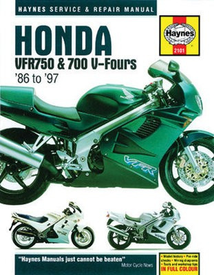 Honda VFR750 a 700 V-Fours (86 - 97) Haynes Repair Manual, 86-97 Haynes Publishing Group