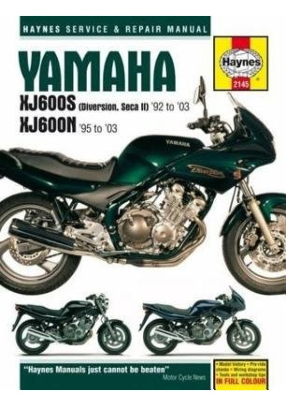 Yamaha XJ600S (Diversion, Seca II) a XJ600N Fours (92 - 03) Haynes Repair Manual, 92-03 Haynes Publishing Group
