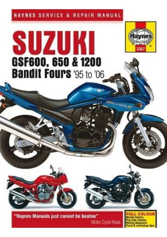 Suzuki GSF600, 650 a 1200 Bandit Fours (95 - 06) Haynes Repair Manual, 95-06 Haynes Publishing Group