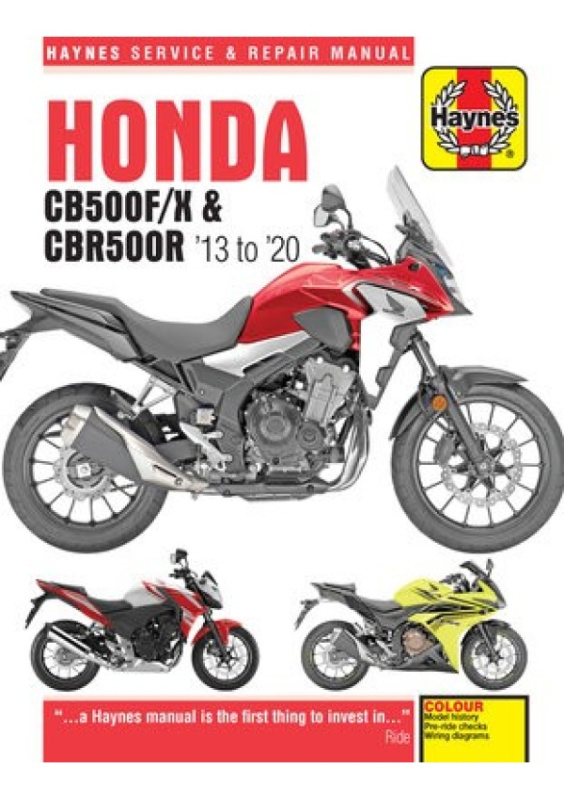 Honda CB500F/X a CBR500R update (13 -20), 2013 to 2020 Haynes Publishing Group