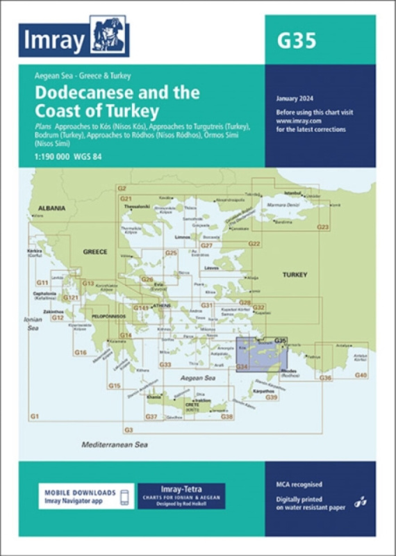 G35 Dodecanese and the Coast of Turkey - Imray G Series