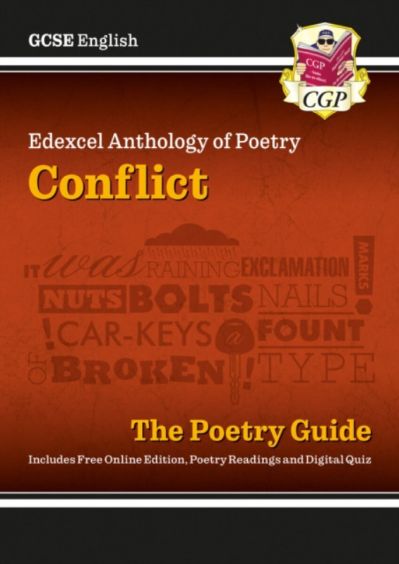 GCSE English Edexcel Poetry Guide - Conflict Anthology includes Online Edition, Audio & Quizzes - CGP Books