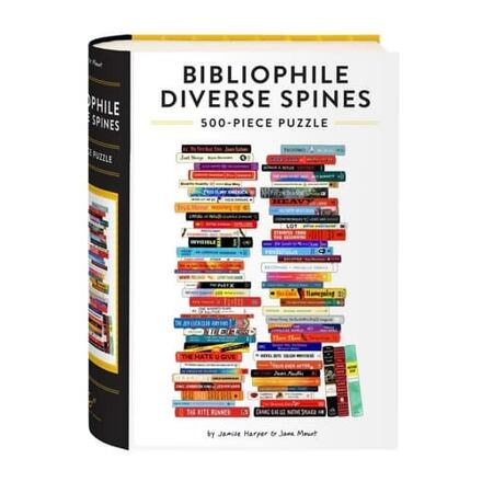 Chronicle Books Bibliophile Diverse Spines 500 dílků