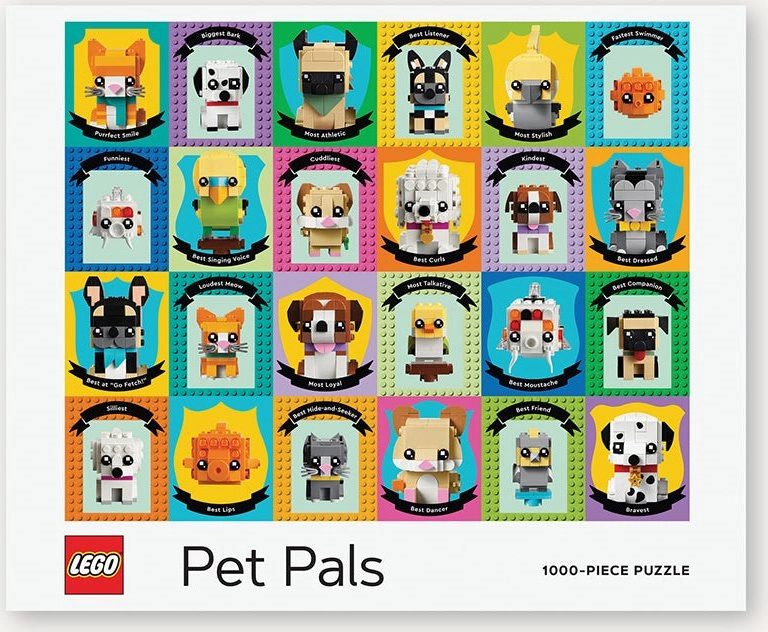 Chronicle Books Puzzle LEGO® Zvířecí kamarádi 1000 dílků