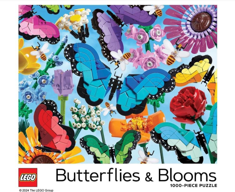 Chronicle Books Puzzle LEGO® Motýli a květiny 1000 dílků