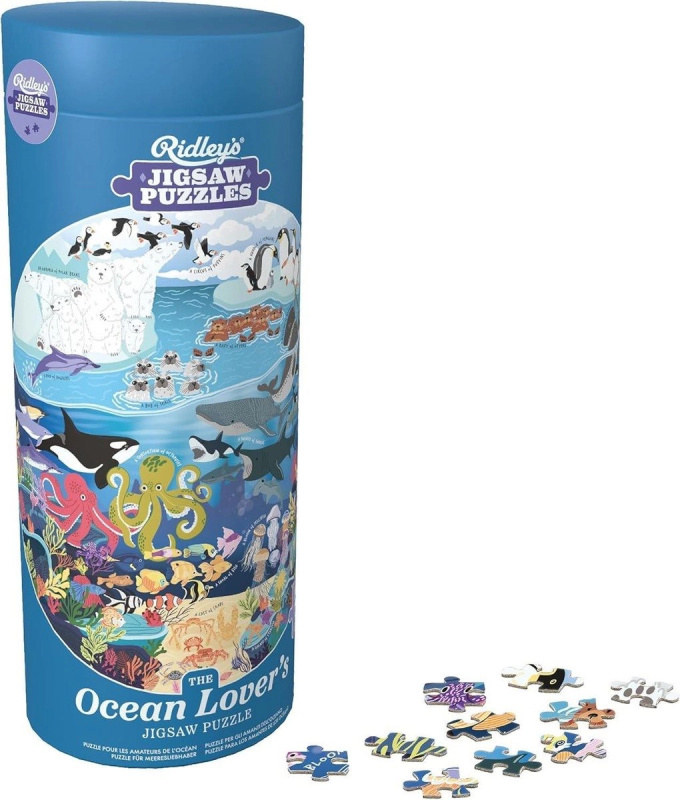 Kulaté puzzle pro milovníky oceánů 1000 dílků RIDLEY'S GAMES