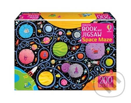Book and Jigsaw Space Maze - Sam Smith, Fermin Solis (ilustrátor) - kniha z kategorie Hlavolamy, doplňovačky, úkoly