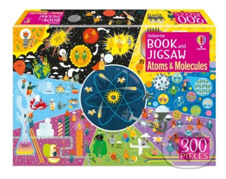 Usborne Book and Jigsaw Atoms and Molecules - Rosie Dickins, Shaw Nielsen (ilustrátor) - kniha z kategorie Naučné knihy