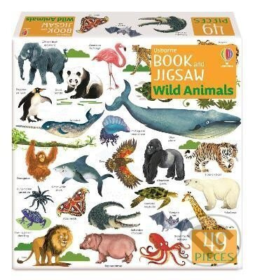 Usborne Book and Jigsaw Wild Animals Usborne Publishing