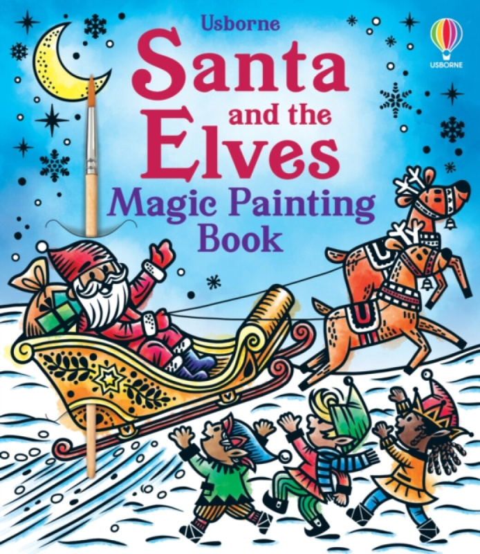 Santa and the Elves Magic Painting Book - Abigail Wheatley