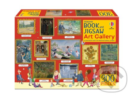 Book and Jigsaw Art Gallery - Rosie Dickins, Fred Blunt (ilustrátor) - puzzle z kategorie Naučné knihy
