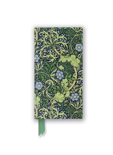 William Morris: Seaweed (Foiled Slimline Journal) Flame Tree Publishing