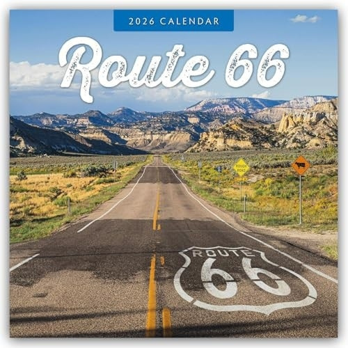 Route 66 2026 Square Wall Calendar Red Robin Publishing Ltd.