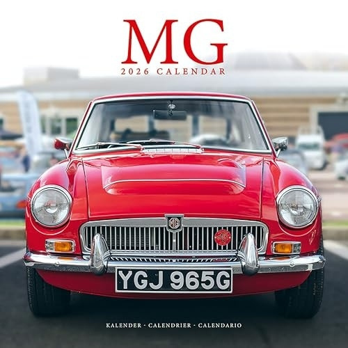 Mg Calendar 2026  Square Car Wall Calendar - 16 Month Avonside Publishing Ltd