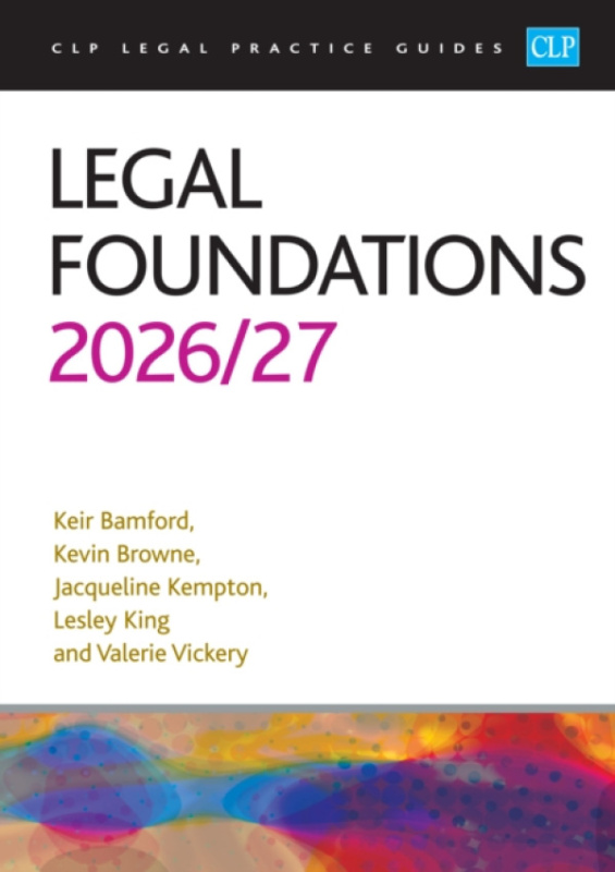 The University of Law Publishing Limited Legal Foundations 2026/27 - Browne a Bamford