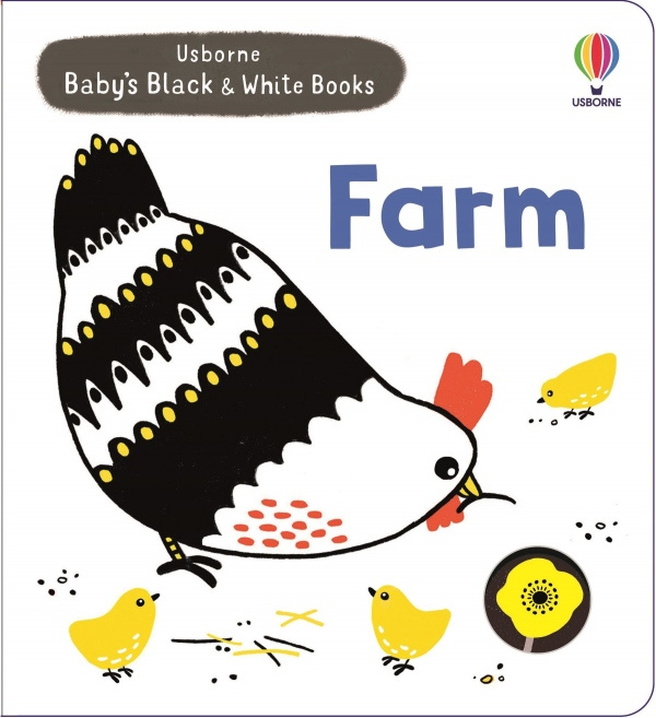 Baby´s Black and White Books Farm Usborne Publishing
