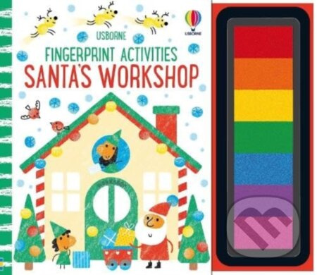 Santa's Workshop - Fiona Watt, Candice Whatmore (ilustrátor) - kniha z kategorie Omalovánky, vystřihovánky, papír
